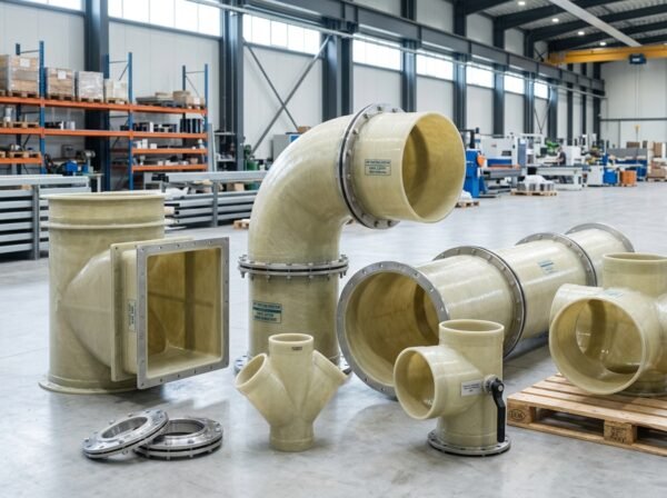 Industrial FRP Chemical Fume Exhaust Duct Pipes Manufacturer Gujarat